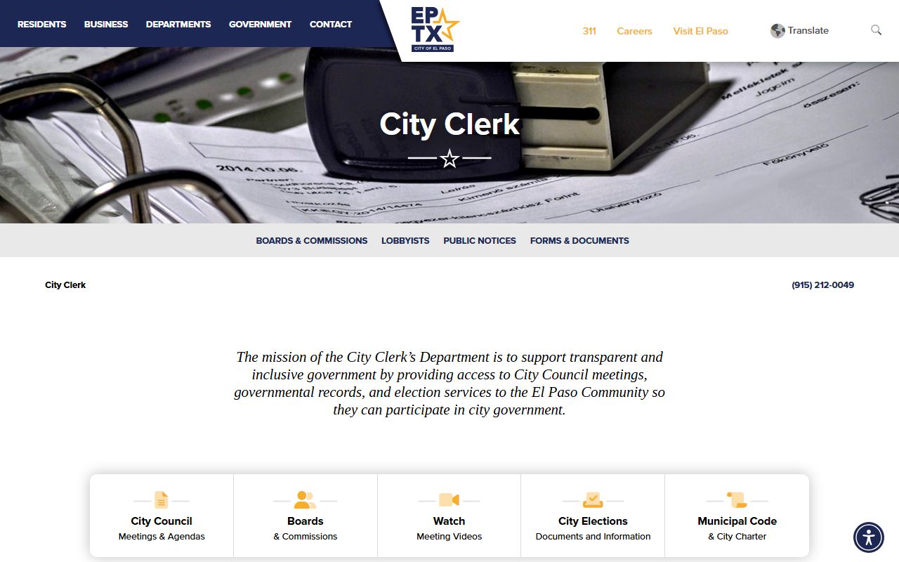 El Paso Family Court Records - City Clerk