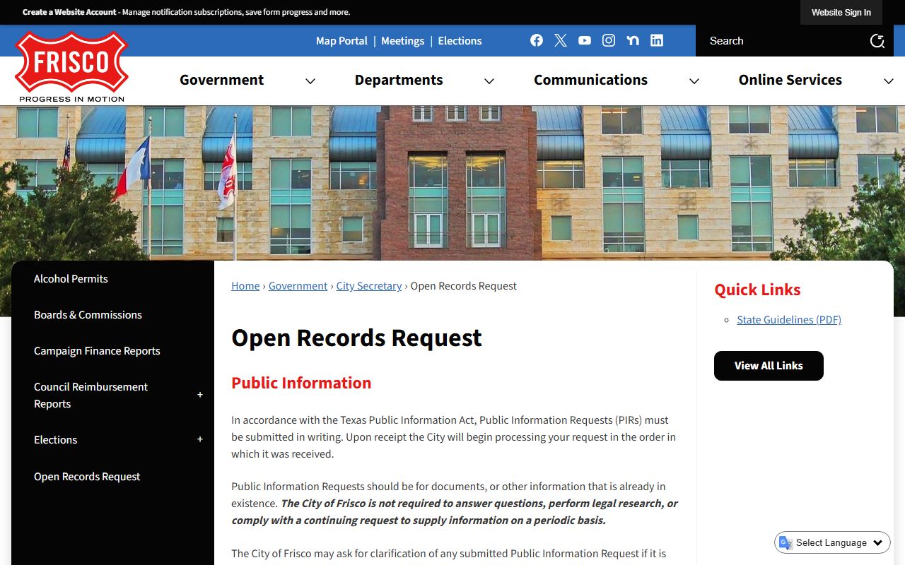 Frisco Municipal Court e-Court options for citation search and payment in Frisco, Texas