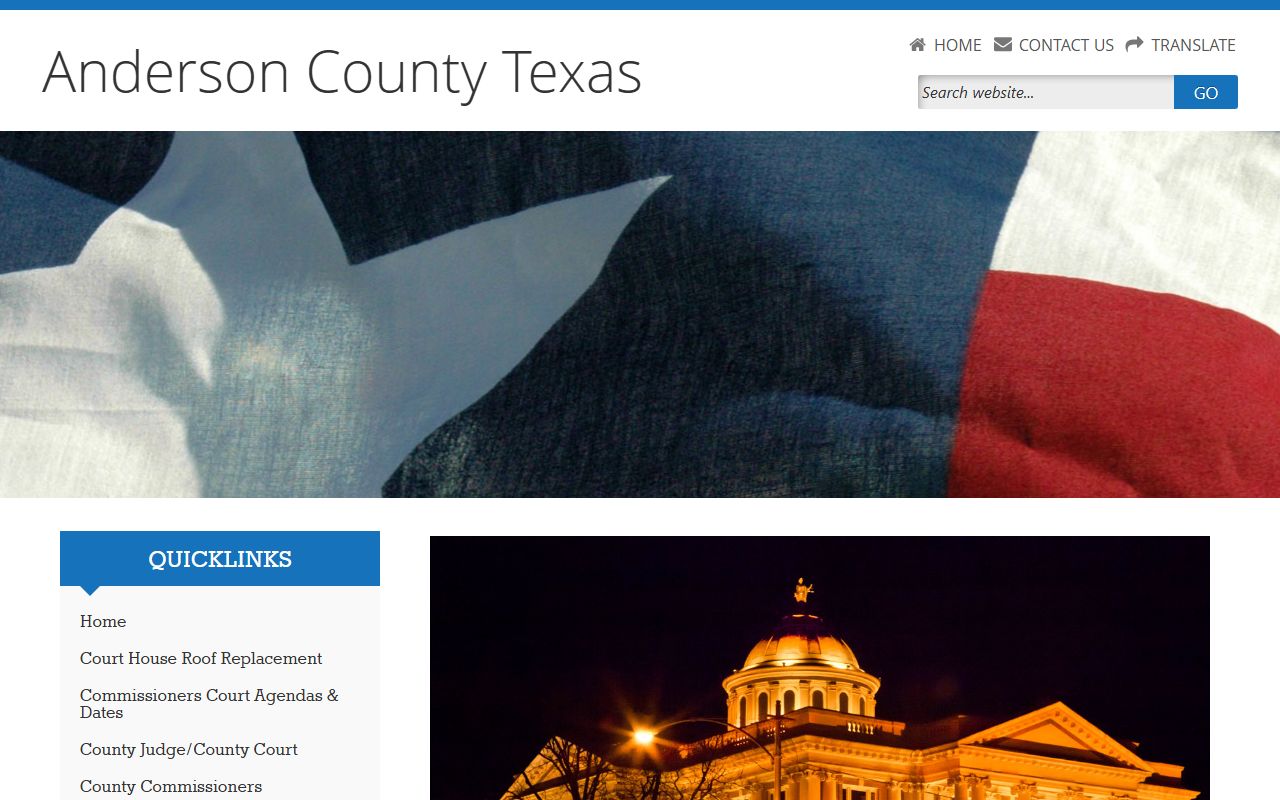 Anderson County official website for family court records