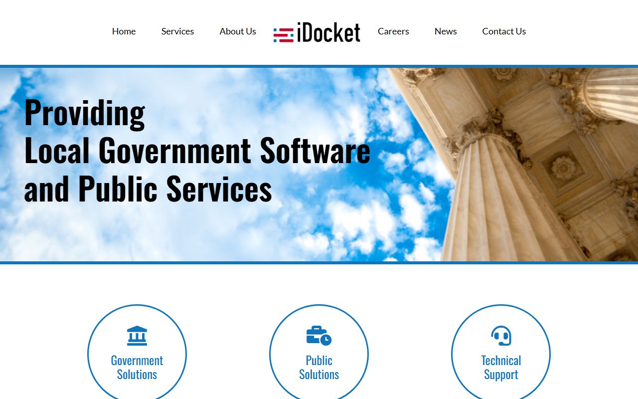 iDocket public records portal for Anderson County family court records